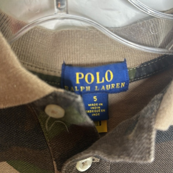 Polo Ralph Lauren boys camo polo size 5 VGUC - Picture 3 of 3